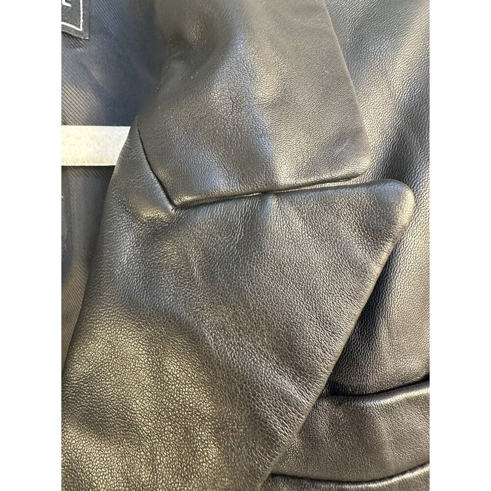 Bagatelle Size M 100% Leather Tailored Jacket Black TIMELESS, SOPHISTICATED!!🤩 - Picture 8 of 16